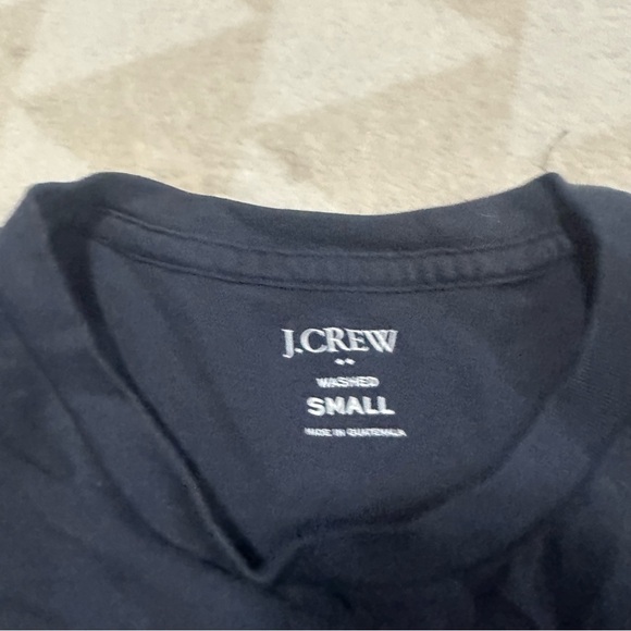 J crew long sleeve jersey tee vintage navy comfort - Picture 5 of 6